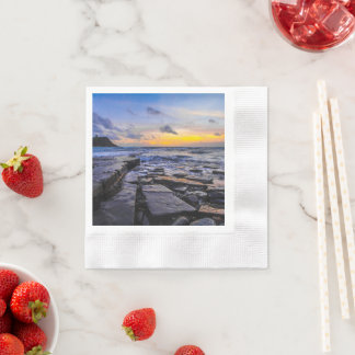 Guardanapo De Papel Sunset Beach Coined Cocktail Paper Napkins 31