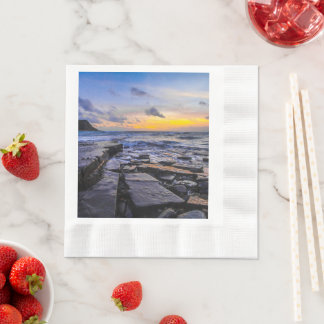 Guardanapo De Papel Sunset Beach Coined Luncheon Paper Napkins 31