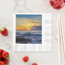 Sunset Beach Coined Luncheon Paper Napkins 33