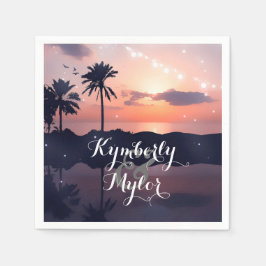 Guardanapo De Papel Sunset Beach Wedding