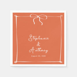 Guardanapo De Papel Sunset Letreiro Italiano Whimsical com Casamento d