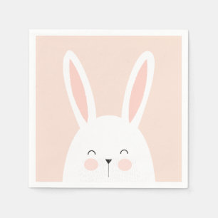 Guardanapo De Papel Super Kawaii Cute Easter Bunny.