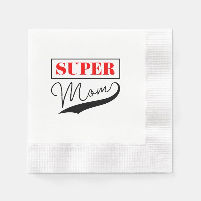 Guardanapo De Papel Super Mãe (Frente)