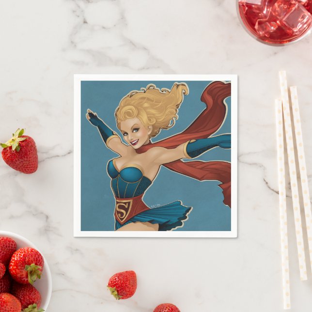 Guardanapo De Papel Supergirl Bombshell (Insitu)