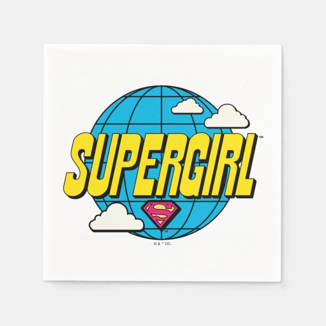 Guardanapo De Papel Supergirl Gráfico Pop Global (Frente)