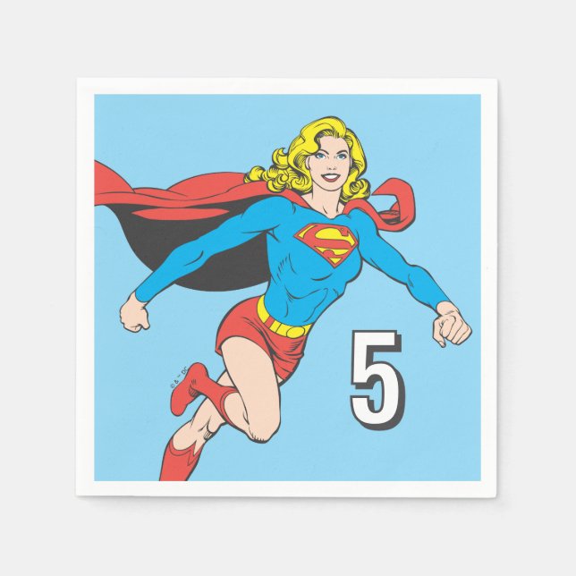 Guardanapo De Papel Supergirl Pose 1 (Frente)