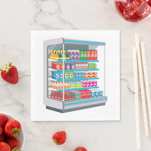 Guardanapo De Papel Supermarket Dairy Fridge