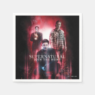 Guardanapo De Papel Supernatural Crowley, Dean e Sam