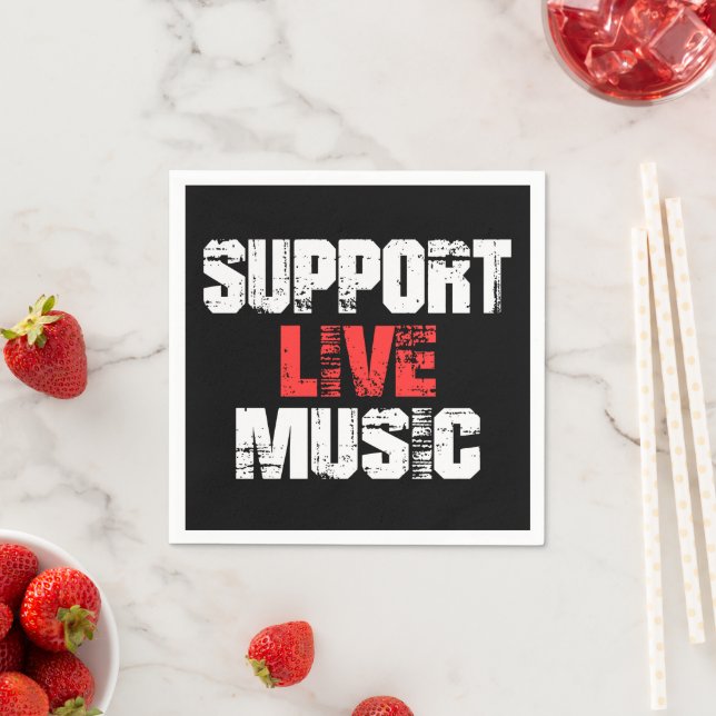 Guardanapo De Papel Suporte ao Live Music (Insitu)