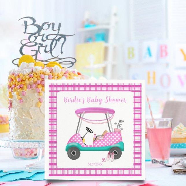 Guardanapo De Papel Suprimentos para Bebê de Carrinho de Golfe Rosa Ch (Criador carregado)