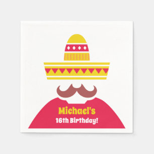 Guardanapo De Papel Suprimentos para Festa de Aniversário com Bigode d