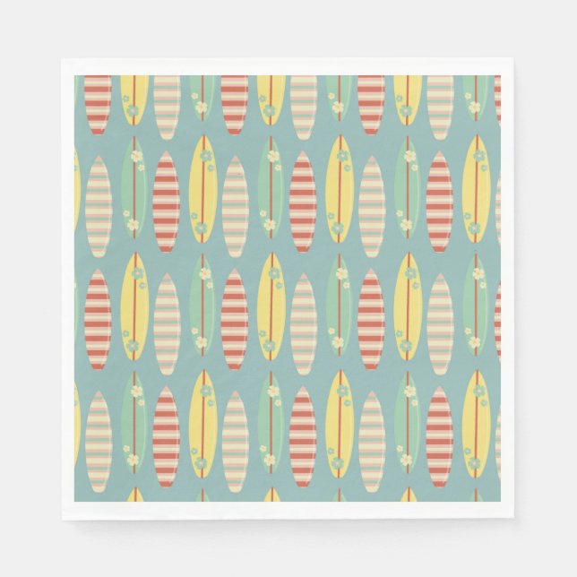 Guardanapo De Papel Surfing Summer Surfs Conselhos Verão (Frente)