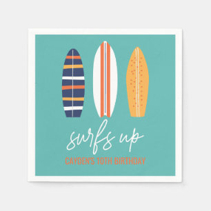 Guardanapo De Papel Surfs Up BOY Surfboard Festa de aniversário