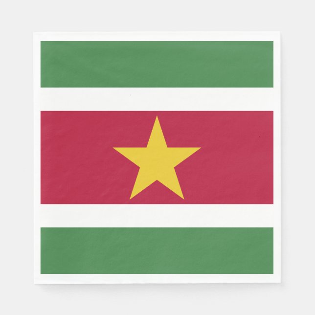 Guardanapo De Papel Suriname Flag (Frente)