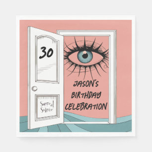 Guardanapo De Papel Surreal aniversário, 30 surrealismo social