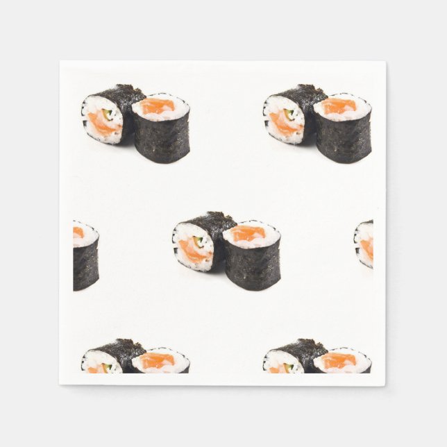 Guardanapo De Papel Sushi Napkin, Suprimentos para festas Foodie (Frente)