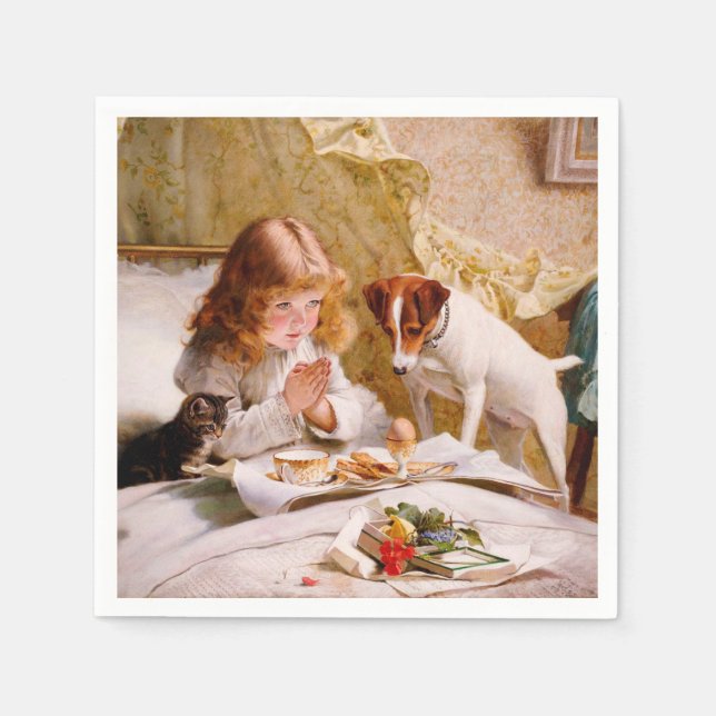 Guardanapo De Papel Suspense by Charles Burton Barber (Frente)
