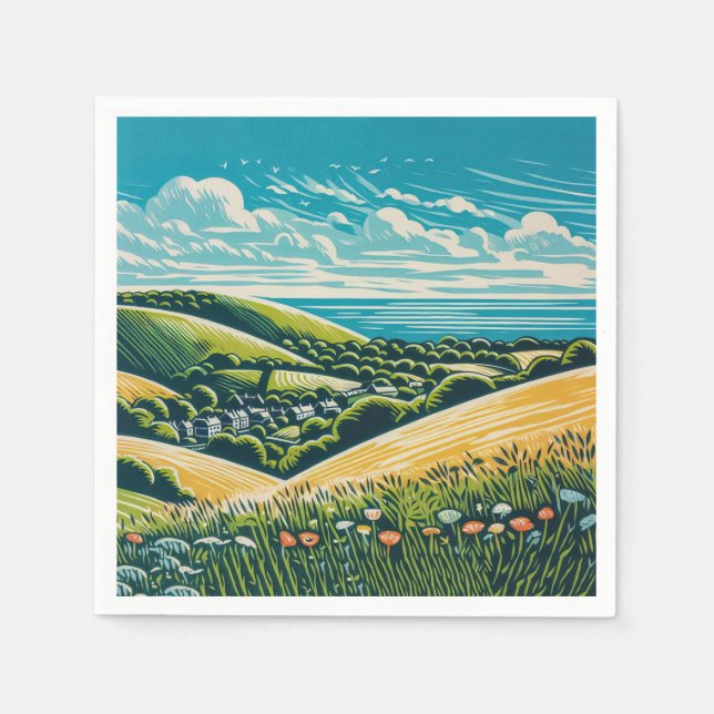 Guardanapo De Papel Sussex Downs (Frente)