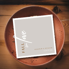 Guardanapo De Papel Sussurros de Queda: Casamento com Tipografia de Sc