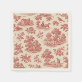 Guardanapo De Papel Sussurros do País - Papel Tóreo Vermelho Nápoles