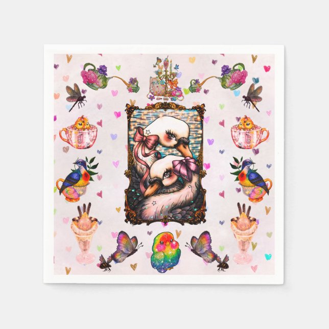 Guardanapo De Papel Swan Lovers (Frente)