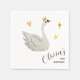 Guardanapo De Papel Swan Princess Paper Napkins