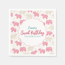 Guardanapo De Papel Sweet Frosted Animal Cookies Birthday