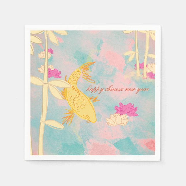 Guardanapo De Papel Sweet Orange Koi (Frente)