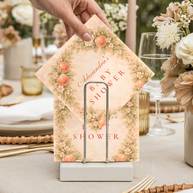 Guardanapo De Papel Sweet Peach Orchard Baby Shower (Criador carregado)