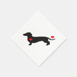 Guardanapo De Papel Sweetheart Dachshund Napkins
