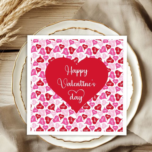 Guardanapo De Papel Sweetheart Hearts Napkins Valentine Table Decor (Sweetheart Hearts Napkins Valentine Table Decor)