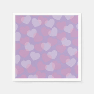 Guardanapo De Papel Sweetheart Sprinkle   Partido do Coração lavanda N