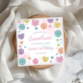 Guardanapo De Papel Swetheart Candy Namorados Birthday Paper Napkin