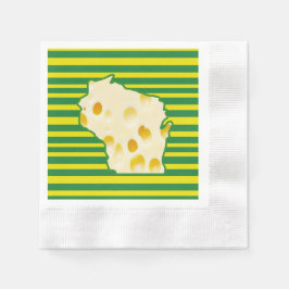 Guardanapo De Papel Swiss Cheese Head Wisconsin Party Napkins