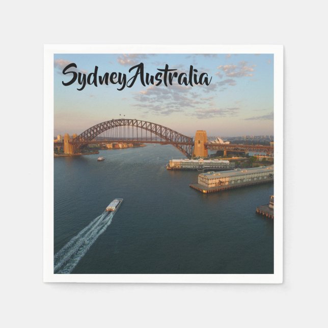 Guardanapo De Papel Sydney Austrália 50 Paper Napkins (Frente)