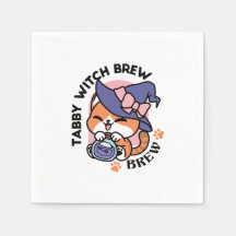 Tabby Witch Brew – Design de Gato Fofo de Hallowee