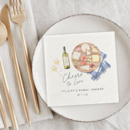 Guardanapo De Papel Tablier de Charcutaria Vinho e Queijo Brindemos ao