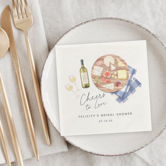 Guardanapo De Papel Tablier de Charcutaria Vinho e Queijo Brindemos ao (Criador carregado)