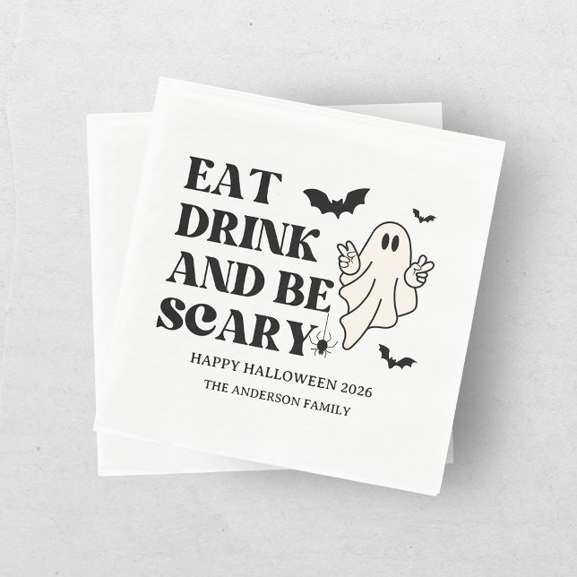 Guardanapo De Papel Tabuleiro de Xadrez Retro Spooktacular Halloween (Criador carregado)