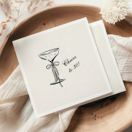 Guardanapo De Papel Taça de Champanhe Brindes ao Aniversário