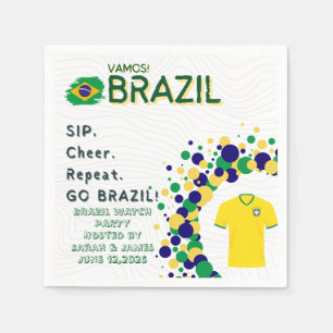 Guardanapo De Papel Taça Mundial da FIFA Brasil VAMOS! VAI BRASIL