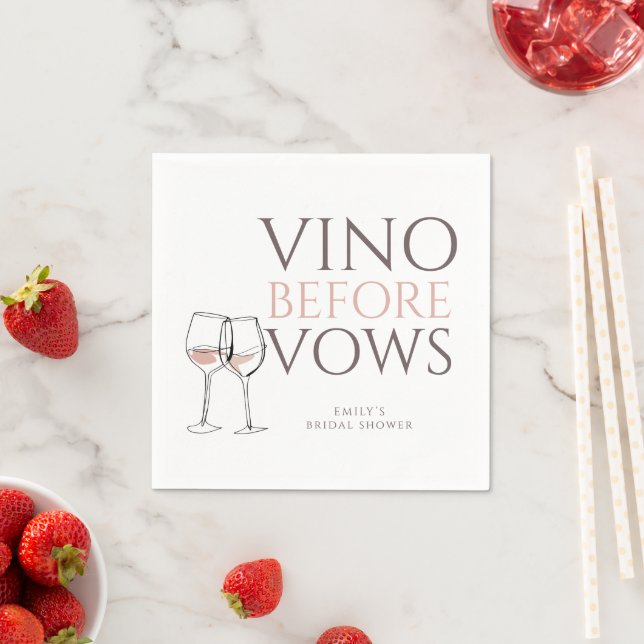 Guardanapo De Papel Taças de Vinho Doodle Vino Antes dos Votos de Casa (Insitu)