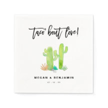 Taco Bout Love Watercolor Casamento Suculento