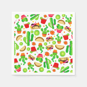 Guardanapo De Papel Tacos de Fiesta Terça-feira de Tacos Colorido Cinc