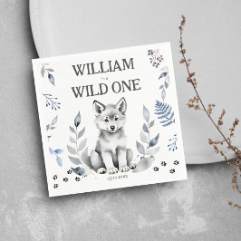Guardanapo De Papel Tambor de festa de aniversário com tema "Wild One