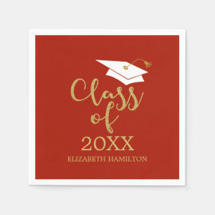 Guardanapo De Papel Tampa de Graduado da Turma de 2024 Caligrafia com