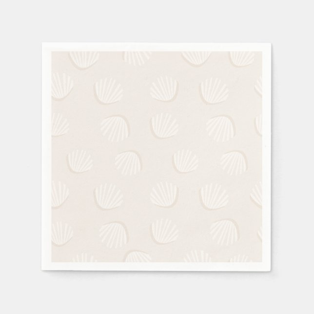 Guardanapo De Papel Tan Shell Pattern (Frente)