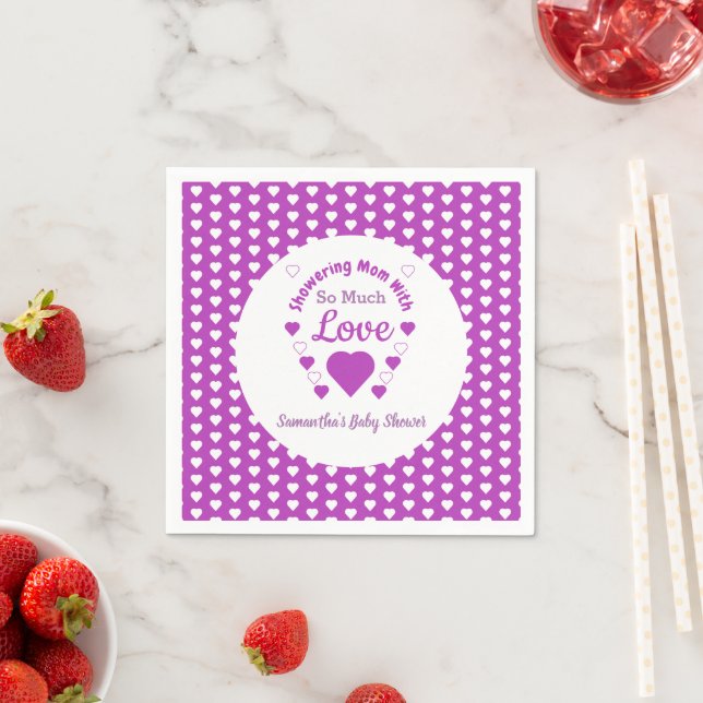 Guardanapo De Papel Tanta Chá de fraldas De Amor (Insitu)