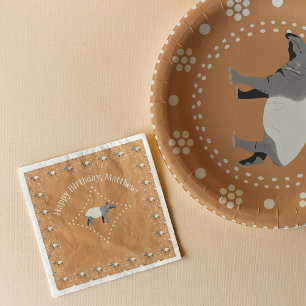 Guardanapo De Papel Tapir Malaio ornamentado Padrão