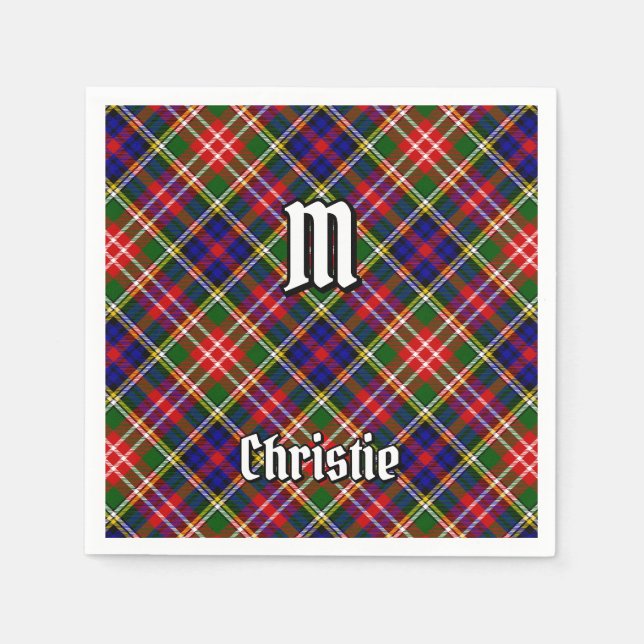 Guardanapo De Papel Tartan do Clã Christie (Frente)